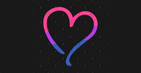Bisexual Pride Flag Heart Bisexual Pride Flag Sticker Teepublic