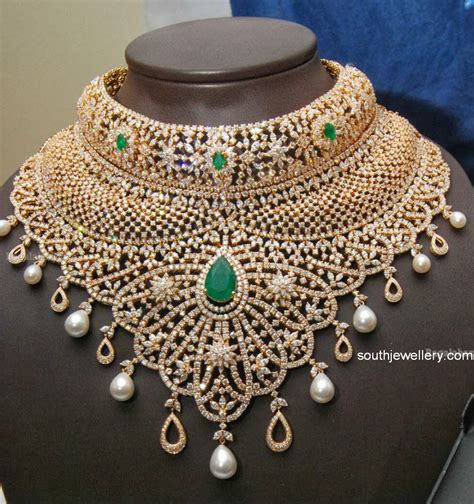 Grand Diamond Necklace Collection By Kirtilals Indian Jewellery Designs