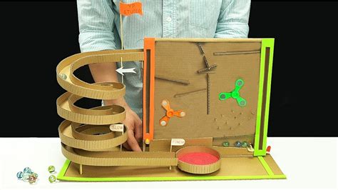 Amazing Diy Cardboard Toys How To Make Marble Run Machine Game From