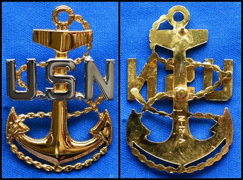 Usa Us Navy Chief Petty Officer Cap Badge