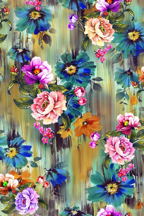 I did start off taking photos as i painted then when i came back to it the next day i forgot, :( so here's the first couple of painting in progress pics. PAINTING_Flower Design_Digital Print_2 | Joy Design Studio