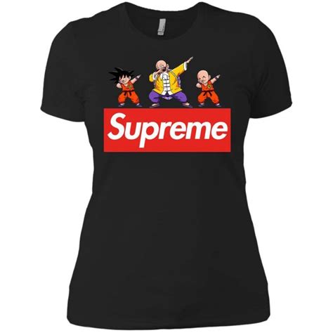 Dragonball Goku Supreme Dabbing Womens T Shirt Shop Supreme Dbz T
