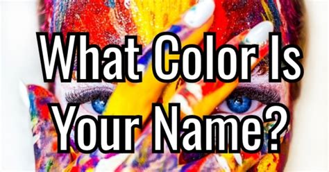 What Color Is Your Name Getfunwith