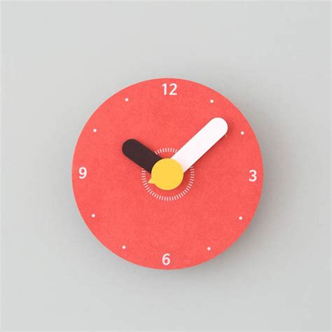 Modirnation Retro Modern Wooden Mini Wall Clock