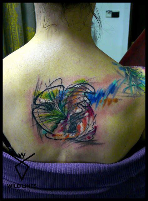 Color Abstract Tattoo Line Tattoos Tattoos Abstract Tattoo