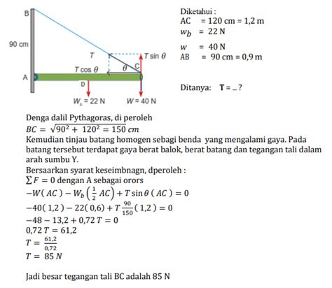 Kumpulan Soal Dan Pembahasan Fisika Kesetimbangan Ben Vrogue Co