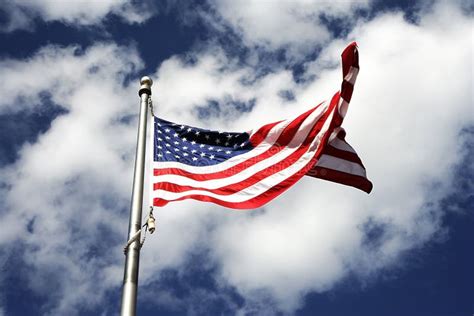 American Flag Waving Stock Image Image Of Waving Patriotic 4684403