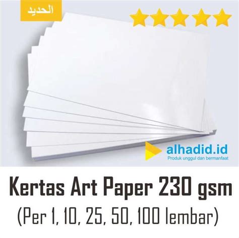 Jual Kertas Art Carton 230 Gsm Foliof4 Di Seller Alhadidid Semarang