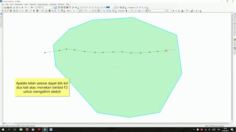 Cara Cut Polygon Dengan Menggunakan Feature Line Pada Arcgis 10 2 YouTube