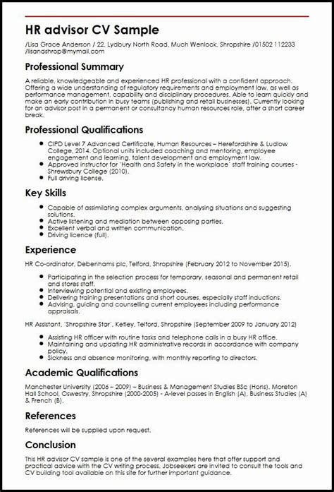 human resources manager resume summary   human