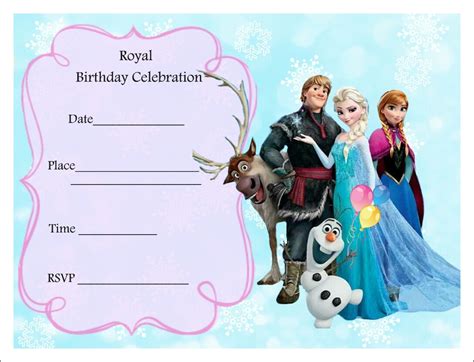 Quartz sand was selected as a similar material. 24 Heartwarming Frozen Birthday Invitations ...