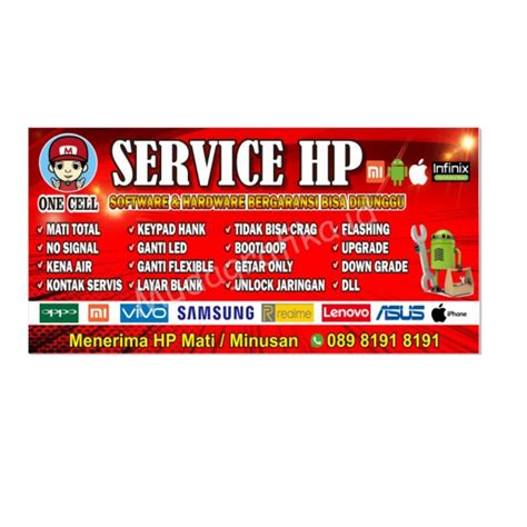 Jual Spanduk Servis Hp Service HP 2x1 Shopee Indonesia