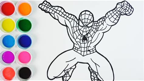 Imagenes De Spiderman Para Dibujar A Color - Find Gallery