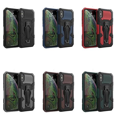 Luxury Hybrid Armor Case With Belt Clip For Iphone 12 11 Pro Max Xr Xs