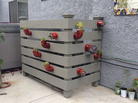 Some of these ideas are great for diyers. Air conditioner cover. | Garden Projects | Air conditioner ...