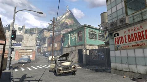 Call Of Duty Modern Warfare Favela Map Layout Top Down View Shows My