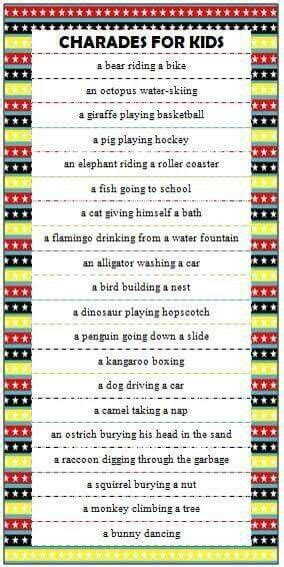 Pin By Menyo O On Classroom Ideas Charades For Kids Classroom Games