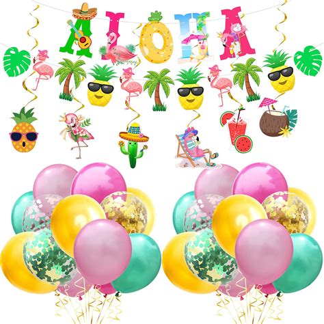 buy tropical party decorations hawaiian luau party decorations flamingo party decorations aloha