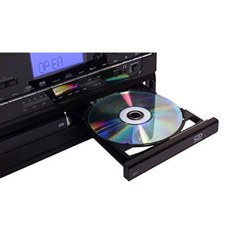 jensen all in one hi fi stereo dual cd player turntable and digital am fm radio tuner tape