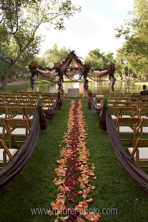 Think outdoor wedding themes and a sweet, summertime backyard affair may spring to mind. Nice 36 Amazing Fall Outdoor Wedding Ideas on a Budget ...
