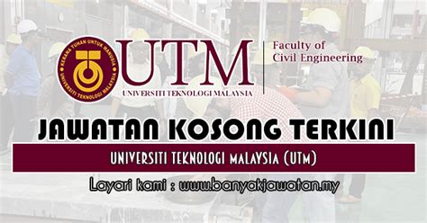 Berikut merupakan maklumat iklan kerja kosong yang ditawarkan oleh majikan terlibat. Jawatan Kosong di School of Civil Engineering, UTM - 13 ...