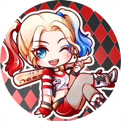 58mm Round Pin Plate Suicide Squad Kawaii Harley Quinn Cosplay