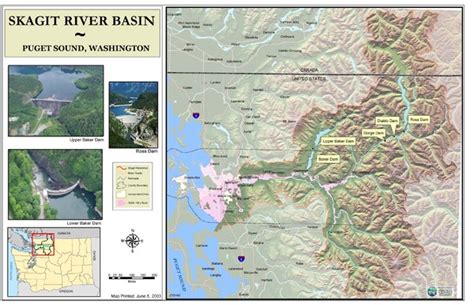 Skagit River Map Anacortes Washington Mappery