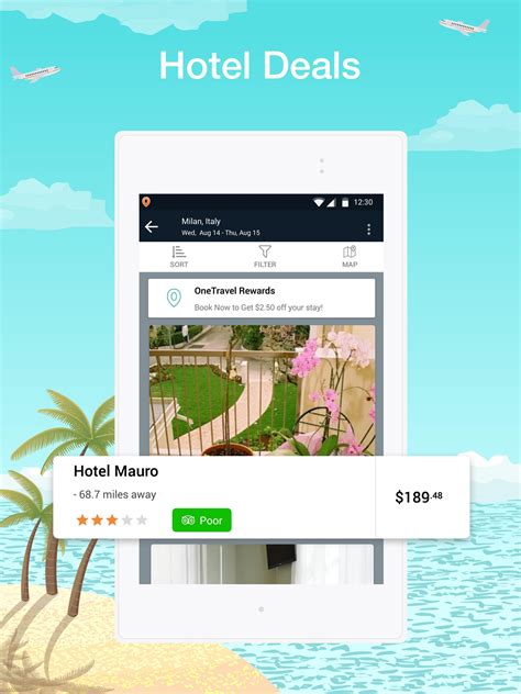 It's not that easy to find cheap hotels that suit your budget all the time. OneTravel: Cheap Flights, Cheap Hotels Booking App for ...