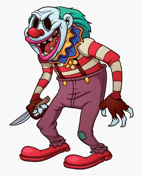 Scary Clown Cartoon Png Free Transparent Clipart