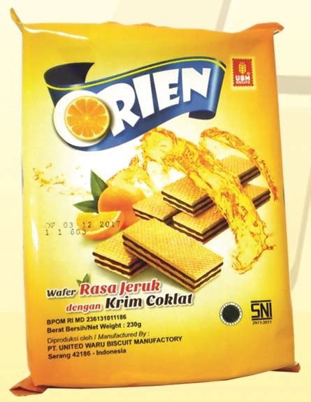 Orien Wafer 230g Ubm Biscuits