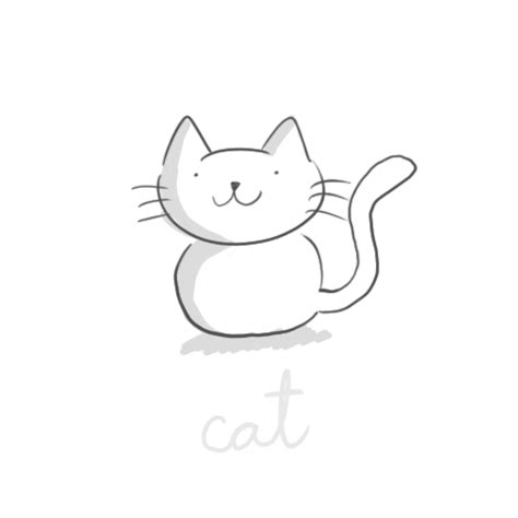 Drawing a cat is easy to do. Cat Drawing GIF by hoppip - Find & Share on GIPHY