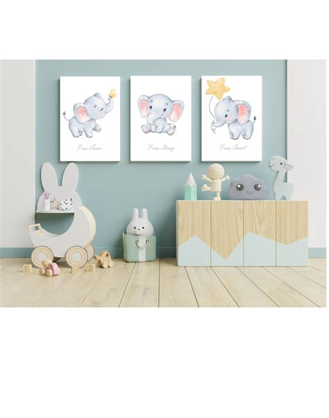 Elefanten Bilder Kinderzimmer Poster Druckbare Poster Baby Etsy