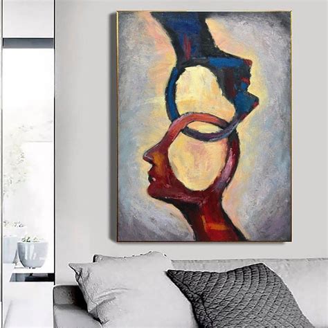 Human Abstract Painting Large Abstract Acrylic Painting On Etsy