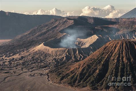 Volcano An Active Of Kawah Bromo Gunung Batok At Sunrise Photograph By