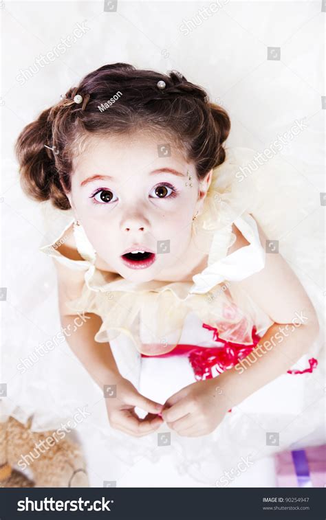 Beautiful Little Girl Top View Stock Photo 90254947 Shutterstock