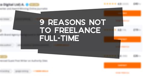 9 Reasons Not To Freelance Full Time Probably Busy