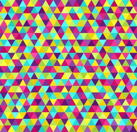 Triangle Pattern Seamless Vector Stock Vector Illustration Of