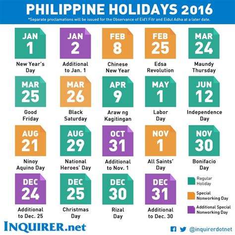 September 2016 Calendar Philippines Philippine Holidays Philippine