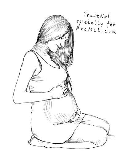 pregnant drawing