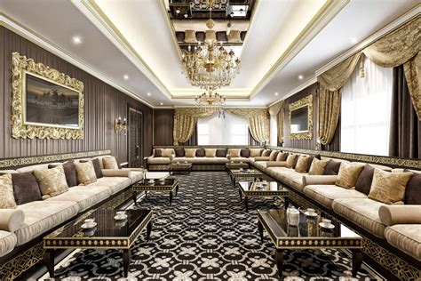 Formal Majlis Interior Design Interiordesigndubai Luxury Ceiling