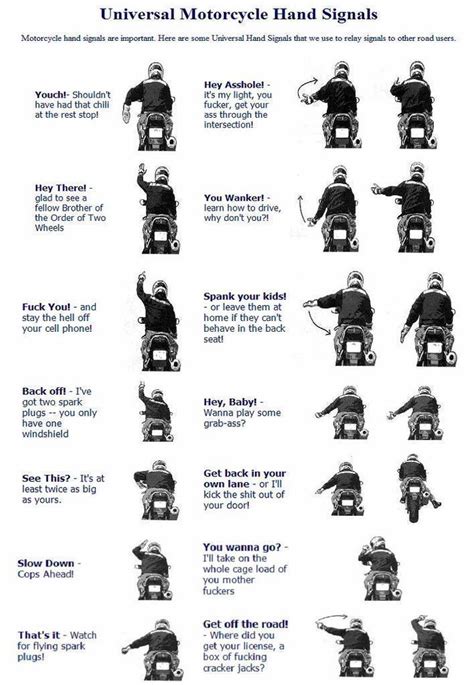 If you get a motorcycle, you must know these safety rules and etiquette guidelines that every new rider is expected to follow when riding in a motorcycle group. Rider hand signals. Patting head? | Adventure Rider