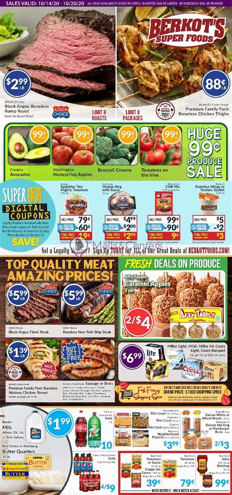 Contact and general information about berkot's super foods company, headquarter location in new lenox, il. Berkot's Super Foods Weekly ad valid from 10/14/2020 to 10 ...
