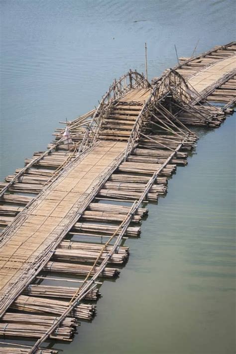 The Amazing Bamboo Bridge In Sangkhlaburi Where Our Volunteer Building
