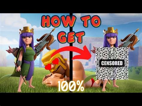 How To Get The Archer Queen Naked In Clash Of Clans Youtube