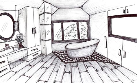 Bathroom Interior Simple Interior Design Interior Design Sketch