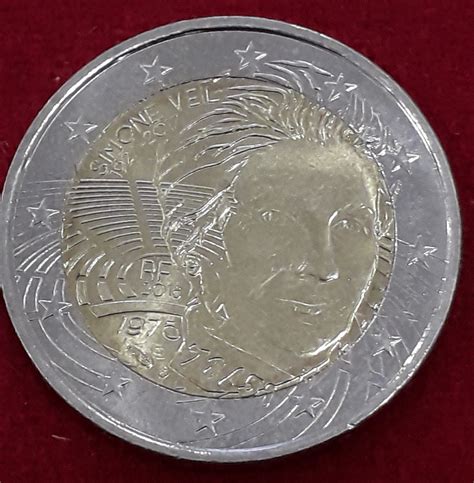 Francia 2018 2 Euros Conmemorativos Simone Veil Sc Numismática