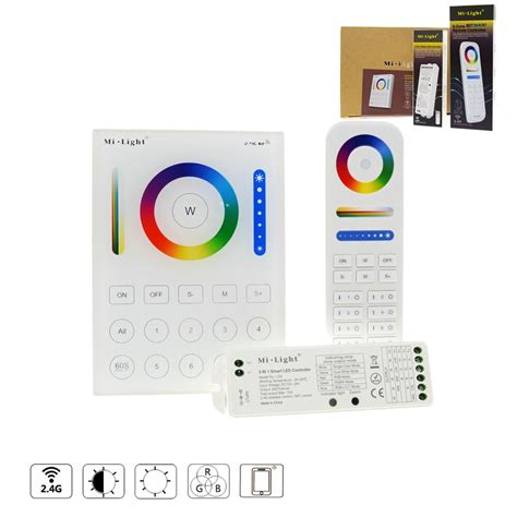 Mi Light Rgb Cct Remote Light Controller 2 4g 8 Zone Smart Panel Remote Controller 5 In 1