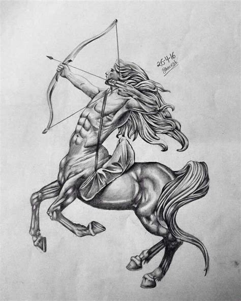 Sagittarius Sketch By Bhavesh Kalma Sketch Design Arts