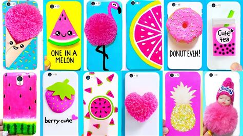 15 Diy Phone Cases 💖pink Edition 💕 Easy And Cute Phone Projects And Iphone