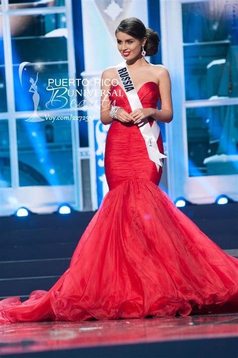 Elmira Abdrazakova Miss Universe Russia 2013 Competes In Her Evening